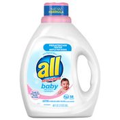 all Liquid Laundry Detergent, Gentle for Baby, 58 Loads