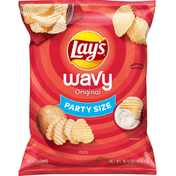 Lay's Wavy Party Size Original Potato Chips