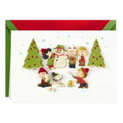 Hallmark Signature Peanuts Christmas Card (Fun and Frosty Christmas)