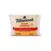 Tillamook Farmstyle Thick Cut Sharp Cheddar Cheese Slices