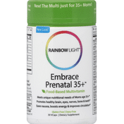 Rainbow Light Multivitamin, Food-Based, Embrace Prenatal 35+, VCaps