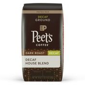 Peet's Coffee Decaf House Blend, Dark Roast Ground Coffee, Bag