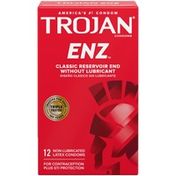 Trojan Enz Natural Latex Non-Lubricated Condoms -  Count