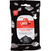 Yes To Facial Wipes, Detoxifying Charcoal, Clear Skin