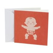 Hallmark You Made a Human Baby Congratulations Greeting Card