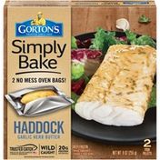 Gorton's Simply Bake Garlic Herb Butter Haddock Fillets