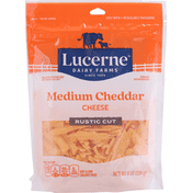 Lucerne Cheese, Medium Cheddar, Rustic Cut