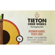 Tieton Cider Works Beer, Bourbon Barrel Peach Cider