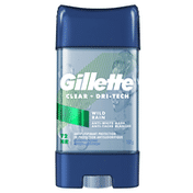 Gillette Antiperspirant Deodorant For Men, Clear Gel, Wild Rain