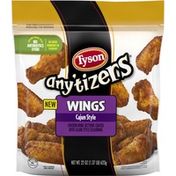Tyson Fully Cooked, Chicken Wing Sections, Coated With Cajun Style Seasoning