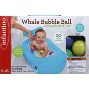 Infantino Inflatable Bath Tub, Whale Bubble Ball
