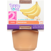 Tippy Toes Baby Food, Bananas, 2 (6 Months & Up)