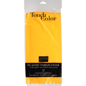 Touch of Color Tablecover, Plastic, School Bus Yellow