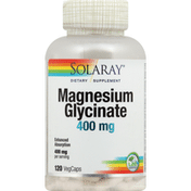 Solaray Magnesium Glycinate, 400 mg, Vegcaps