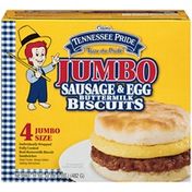 Odom's Tennessee Pride Jumbo Sausage & Egg Buttermilk Biscuit Sandwiches
