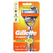 Gillette Fusion5 Power Men’s Razor Power Handle + 1 Blade Refill