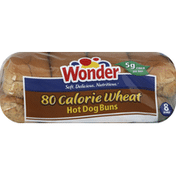 Wonder Bread Hot Dog Buns, 80 Calorie, Wheat