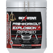 Six Star Pre-Workout Explosion, Ripped, Watermelon