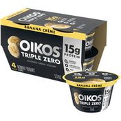 Oikos Triple Zero Banana Crème Greek Yogurt