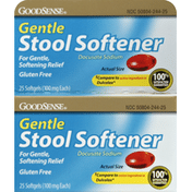 GoodSense Stool Softener, Gentle, 100 mg, Softgels