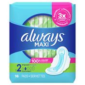 Always Maxi Super Pads With Wings
