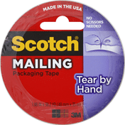 Scotch Packaging Tape, Tear-By-Hand