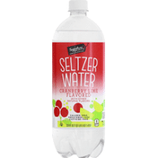 Signature Select Seltzer Water, Cranberry Lime Flavored