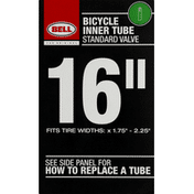 Bell Bicycle Inner Tube, Standard Valve, 16 inches