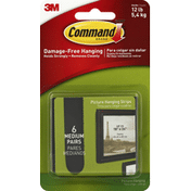 3M Command Picture Hanging Strips, Medium