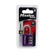 Master Lock Assorted Colors Combination Luggage Reset Padlock