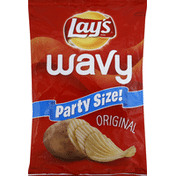 Lay's Party Size! Wavy Original Potato Chips