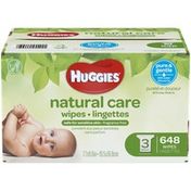 Huggies Natural Care Unscented Baby Wipes