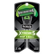 Schick Xtreme5 Pivot Ball Men's Razor