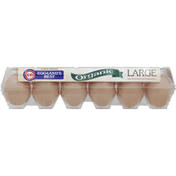 Eggland's Best Organic Cage Free Grade A Brown Eggs Large
