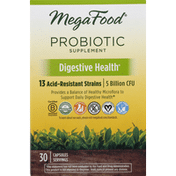 MegaFood Probiotic Supplement, Digestive Health, Capsules