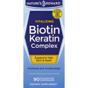 Nature's Reward Biotin Keratin Complex, Quick Release Capsules