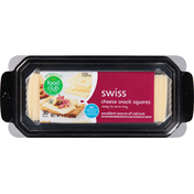 Food Club Cheese Snack Squares, Swiss