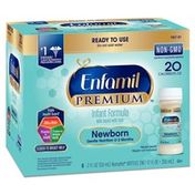 Ifcn PREMIUM Newborn Infant Formula 20 Calorie - Non-GMO - Ready to Use Nursette Bottles