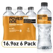 Powerade Power Water, Tropical Mango, Zero Sugar Zero Calorie Ion4 Electrolyte Enhanced Fruit Flavored Sports Drink Bottled Water, W/ Vitamins B3, B6, And B12