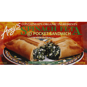 Amy's Kitchen Pocket Sandwich, Spinach Feta