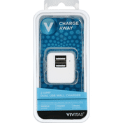 Vivitar Wall Charger, Dual USB, 2.1 Amp
