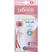 Dr Brown's Bottle, Anti-Colic, 8 Ounce, 2 Pack