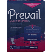 Prevail Pads, Overnight, Regular, Size 6+