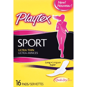 Playtex Pads, Ultra Thin, Long