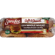 Sara Lee Hamburger Buns, 100% Whole Wheat