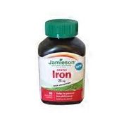 Jamieson 28 Mg Gentle Iron Supplement Capsules