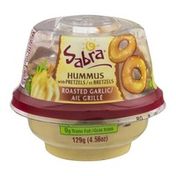 Sabra Hummus with Pretzels Roasted Garlic