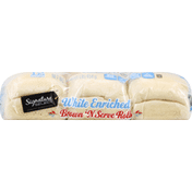 Signature Select Brown 'N Serve Rolls, White Enriched