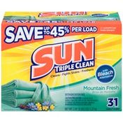 Sun Triple Clean Mountain Fresh with Bleach Alternative Laundry Detergent Powder