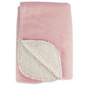 Harmony Cozy Sherpa  Pet Throw in Pink 24"